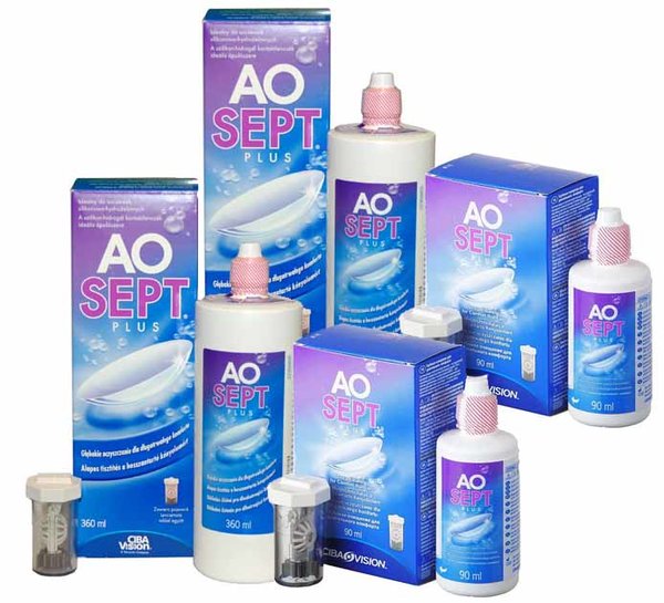 AOSEPT Plus 2x360ml + 2x90ml ZDARMA + 4x púzdra