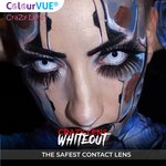 ColourVue Crazy šošovky - Whiteout (2 ks trojmesačné) -  dioptrické - exp. 09/2023